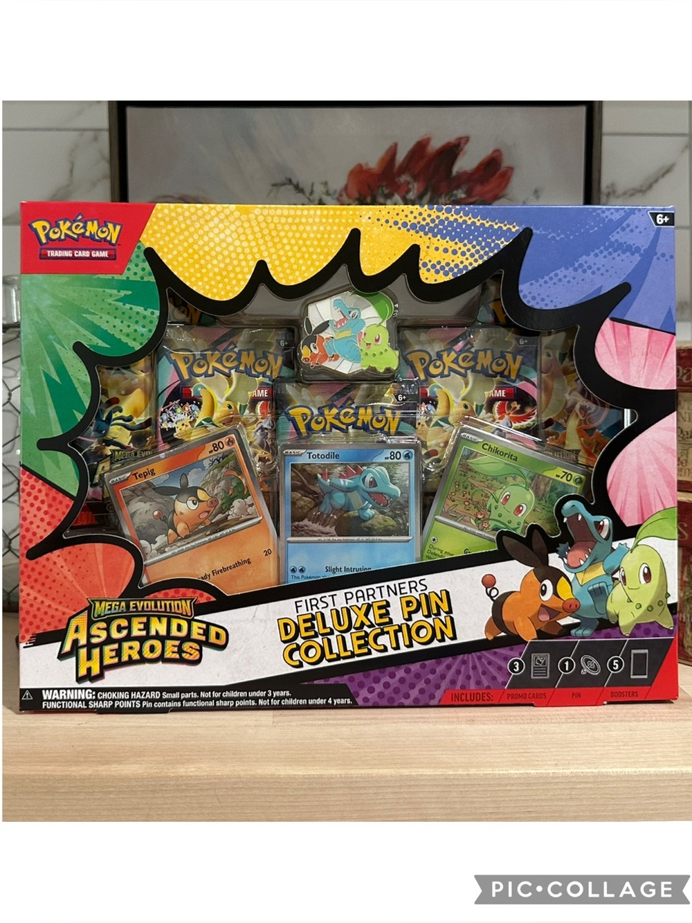 New! Pokémon TCG Ascended Heroes First Partners Deluxe Pin Collection - ME